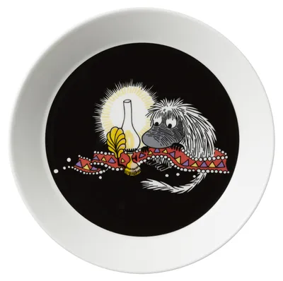 Obrázok produktu pre Moomin plate 19cm Ancestor black 1019854