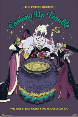 Productafbeelding van Villains - Kookproblemen - Disney poster, print - Formaat 61x91,5 cm
