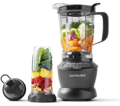 Immagine prodotto di Blender - NUTRIBULLET - NBF500DG - 1200 Watt - 1.65L Pitcher - 2 cups and 2 travel lids included - Black - BPA-free
