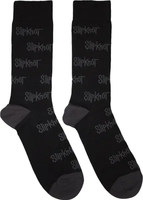 Produktbild von Slipknot - Socken Logo für Herren/Damen Uni RO14017 (39,5 EU - 45,5 EU) (Schwarz/Grau)