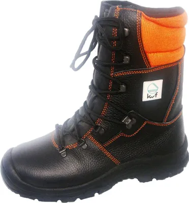 Produktbild von Forstschutz-Lederstiefel S2 schwarz-orange