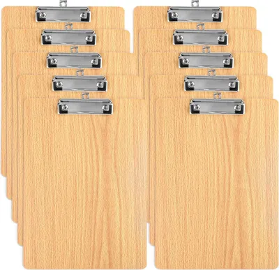 Produktbild von Klembord A4 aus Holz, Lichtbraun, für Büro und Schule
