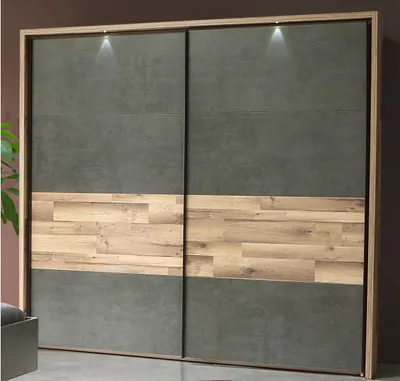 Produktbild von Schwebetürenschrank Kleiderschrank Schrank Schiebetürenschrank "Rhodos IV"