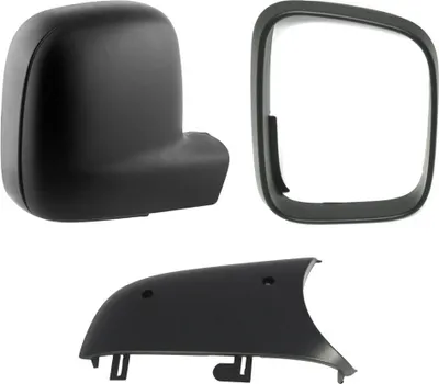 Zdjęcie produktu dla Obudowa lusterka zewnętrznego + ramka + panel PRAWY do VW T5 03-09 Caddy