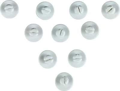 Obrázek produktu pro Koncovka DECOLED, bílá, balení po 10 kusech, pro zástrčky