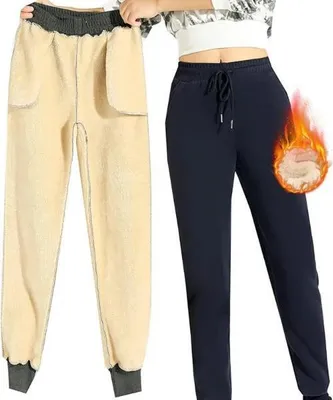 Produktbild von Jogginghose für Damen, Indoor- und Outdoor mit Innenfutter, Schwarz - SNUGJOGGERS S