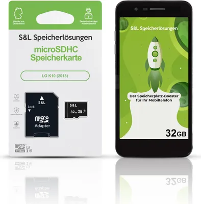 Produktbild von microSD Speicherkarte S&L für LG K10 (2018) - Speicherkapazität: 32 GB