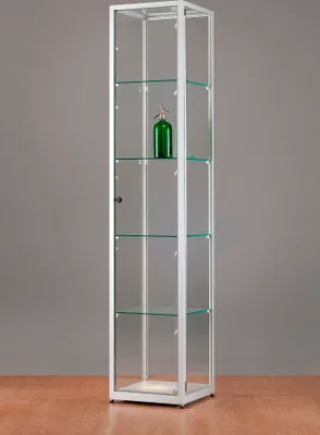 Produktbild von Standvitrine 111400, 400 x 400 x 1984 mm, LED-Beleuchtung