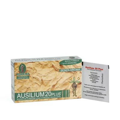 Immagine prodotto di Ausilium 20 plus - Integratore alimentare con D-mannosio - 20 bustine
