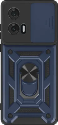Produktbild von Mayaxess, Schutzhülle für Motorola Edge 50 Fusion Ring Halter Kameraabdeckung, Nachtblau
