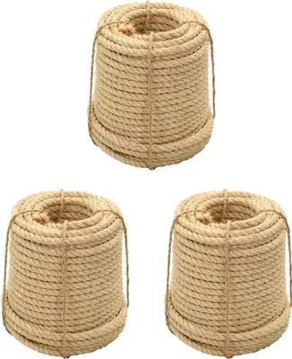 Imagen del producto de vidaXL, cuerda de sisal, 3 unidades, 16 mm