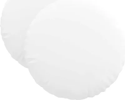 Immagine prodotto di vidaXL Cuscino per sedile 2 pezzi Bianco Ø40 x 13 cm Tessuto