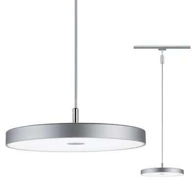 Image de URail Suspension LED Hildor 850lm 15W 4000K dimmable 230V chrome mat