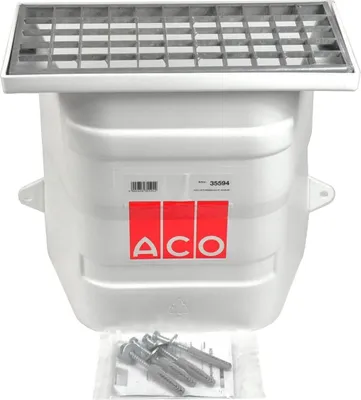 Produktbild von ACO Lüftungsschacht 40x40 ohne Boden Kellerschacht mit Maschenrost 30/30 Lüftung Keller