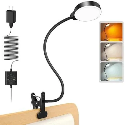 Zdjęcie produktu dla Lampa biurkowa zaciskowa 36 LED elastyczna 360 do czytania biuro