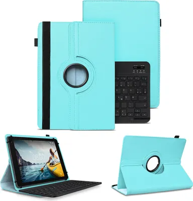 Produktbild von Schutzhülle Tastatur für XGODY T10 Tasche Bluetooth Tablet Hülle QWERTZ CaseFarben:Türkis