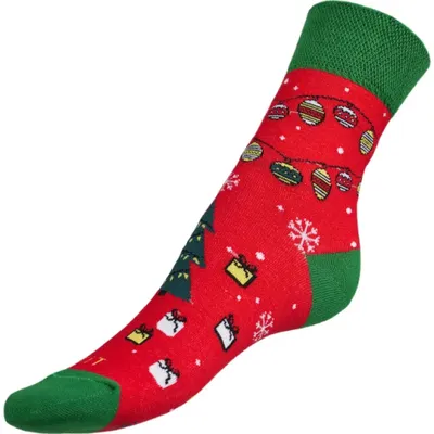 Produktbild von Socken Weihnachten 2 - 39-42 - Rot,Grün