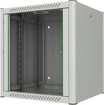 Produktbild von LOGON RWP12U56WH, Wandmontiertes Regal, 12U, Sperrschloss, 25,6 kg, Weiß