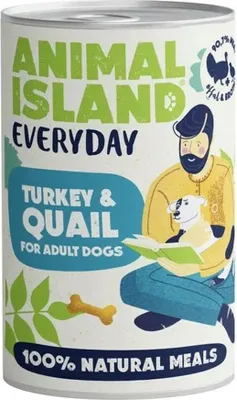 Image de Île des Animaux Everyday Dinde et caille - nourriture humide pour chien - 400g