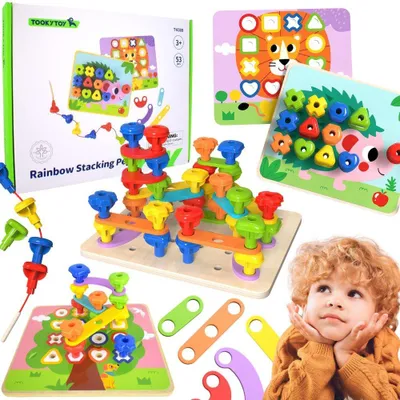Image de TOOKY TOY Tableau multifonctionnel Jeu de couleurs