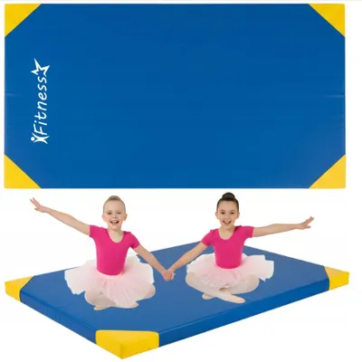 Zdjęcie produktu dla MATERAC GIMNASTYCZNY SZKOLNY NIEBIESKI BLUE 200 x 120 x 10 CM FITNESS-STAR