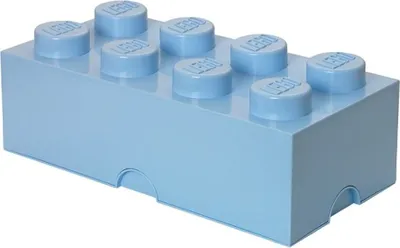Immagine prodotto di NHG LEGO Aufbewahrungsbox Storage Brick 8 - Light Royal Blue, Kunststoff, 50 x 25 cm, 40041736