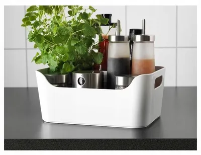 Produktbild von IKEA Variera Aufbewahrungsbox Heller Grau Kunststoff 24x17 cm