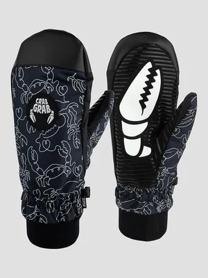 Productafbeelding van CRAB GRAB Slush Mitt handschoenen, model "Crab Doodle", kleur zwart, maat L