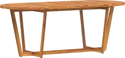 Produktbild von vidaXL Garten-Esstisch Oval 200x90x75 cm Massivholz Akazie