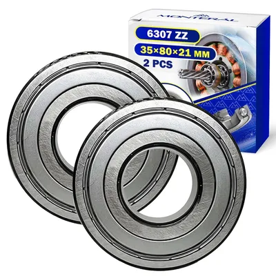 2 Kugellager 6307 ZZ, 35x80x21 mm, für Motor