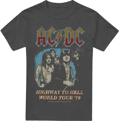 Immagine prodotto di AC/DC - Maglietta "Highway World Tour 79" per uomo/donna Unisex TV17438 (XXL) (Charcoal)