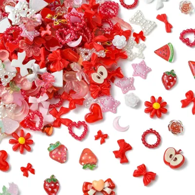 Imagen del producto de Set de 200 mini adornos de resina para slime, ideales para decoración de uñas