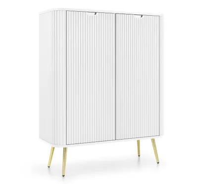 Produktbild von AX LIVING Highboard Schrank Salvia K103 103 cm Breite, Modern in Weiß