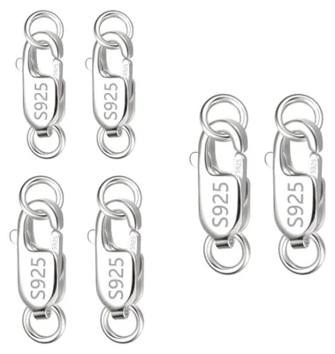 Produktbild von Solidchoice – Silberne Armbandverschlüsse aus 925er Silber, Set mit 6 Stück