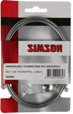 Produktbild von Simson Trommelrem Binnenkabel universeel 2,25m
