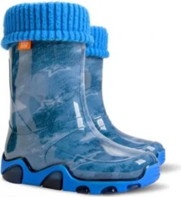 Produktbild von DEMAR Kinder STORMER LUX Jungen Mädchen Thermostiefel Gummistiefel gefüttert Größe: 24/25, Herstellerfarbe: Jeans