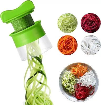 Immagine prodotto di Spiralizzatore manuale per verdure, macchina per spaghetti per carote, frutta, cetrioli, patate, zucchine, pasta