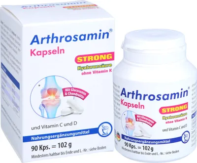 Zdjęcie produktu dla Arthrosamine strong bez witaminy K w kapsułkach, 90 kapsułek