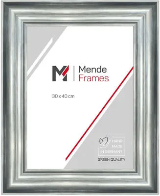 Produktbild von MendeFrames H240 Kunststoffrahmen Modern silber Museumsglas 70x100 cm