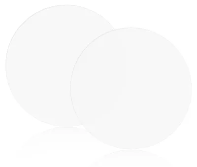 2 transparente Acrylplatten rund, 30 cm, 2 mm dick, für DIY