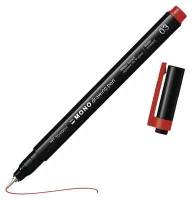 Zdjęcie produktu dla Tombow WSEFL25-03 Tombow MONOdrawing Fineliner rot 0,35 mm, 1 St.