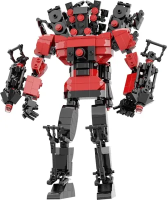 Produktbild von Lustiges Toilettenmann Figur Bauklotz Set, Titan Kameramann Sprecher Spielmodell Spielzeug Ideen Sammelbausteine für Kinder Erwachsene Fans  A