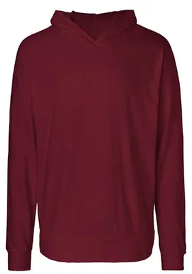 Produktbild von Neutral O62101 | Herren Jersey Hoodie / 100% Fairtrade Baumwolle - Farbe: Bordeaux - Größe: M
