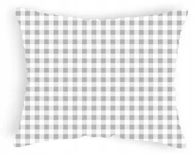 Produktbild von Designpremium Kissenbezug grau-weiß kariert 40x60 cm