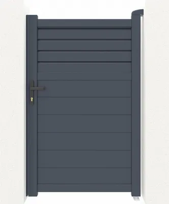 Produktbild von Gartentür aus aluminium 1m CARPATIA H.160cm grau