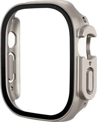 Produktbild von Stravo iWatch Ultra Hülle – Für Apple Watch Ultra 49 mm – HD-Displayschutz & TPU-Stoßschutz – Titan
