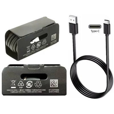 Obrázok produktu pre Dátový/nabíjací kábel - Samsung EP-DG970BBE - ORIGINÁL čierny (USB Type-C)