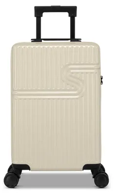 Produktbild von Signature Handgepäck Koffer 55x34x20 cm - Trolley Handgepäckkoffer - Reiskoffer Hartschale - TSA-Zahlenschloss - 28L - White Ivory