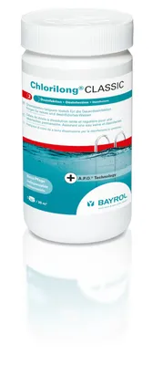 Produktbild von BAYROL Chlorilong CLASSIC - Pool Desinfektion - Chlortabletten 250g, 1,25 kg, 76001