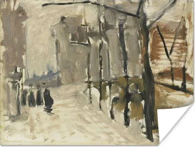 Produktbild von MuchoWow® Poster Stadtlandschaft in Den Haag - Gemälde von George Hendrik Breitner 120x90 cm - Wandbild